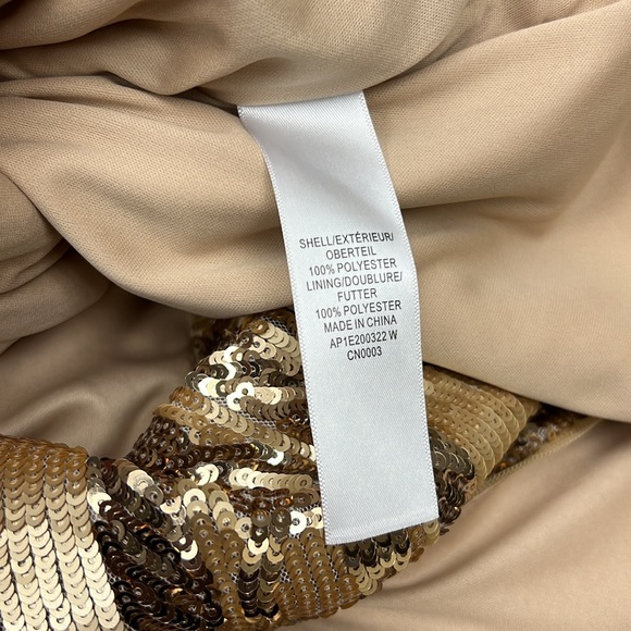 Adrianna papell knee length sequins short sleeve dressy dress - Picture 8 of 8